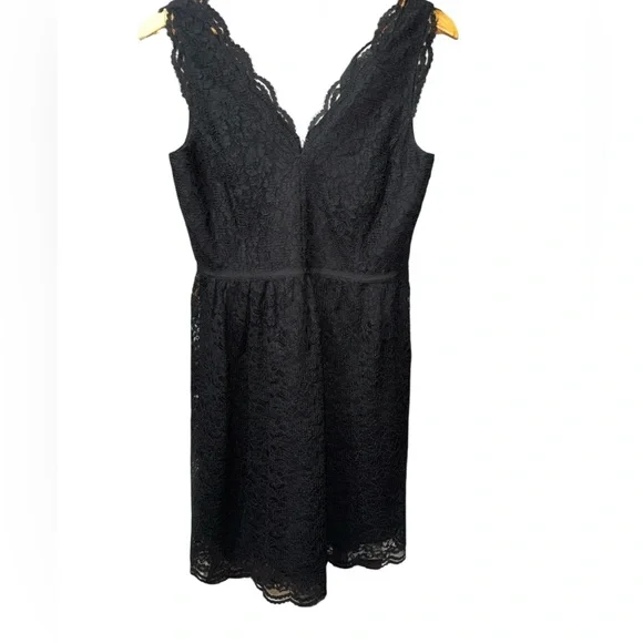 LOFT BLACK LACE DRESS SIZE 4 NWT - Picture 6 of 8
